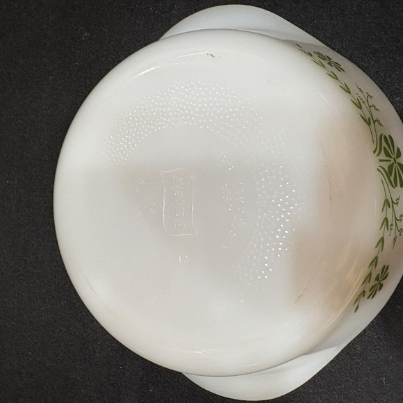 Vintage Glasbake Green Daisy 2 QT Casserole Baking Dish #J514 - Picture 2 of 6